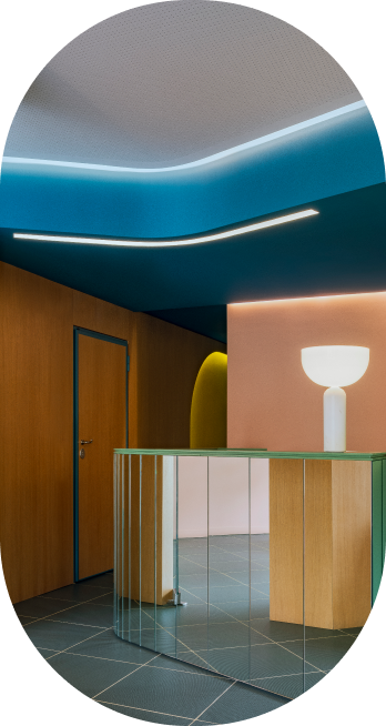 Periometry Dental Office interior view - Reception